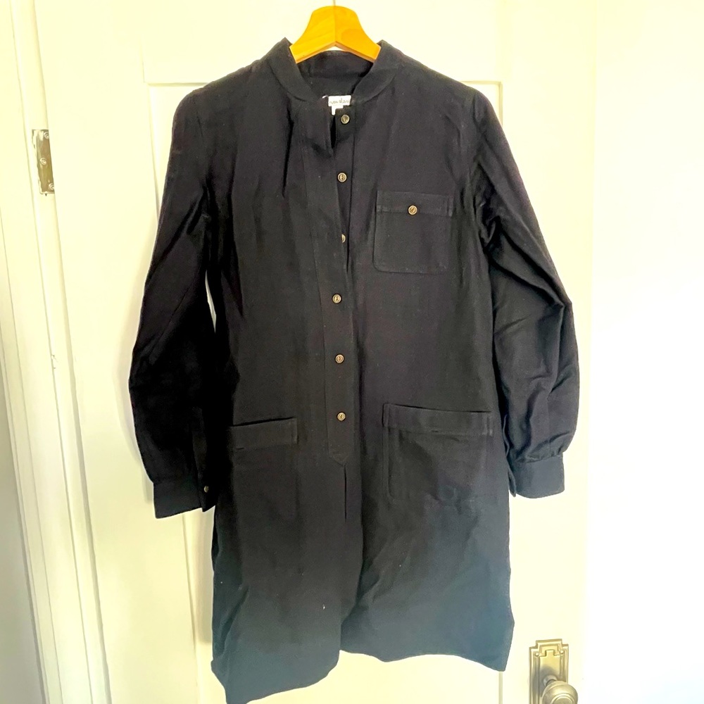 Steven Alan Classic Navy Blue Shirt Dress